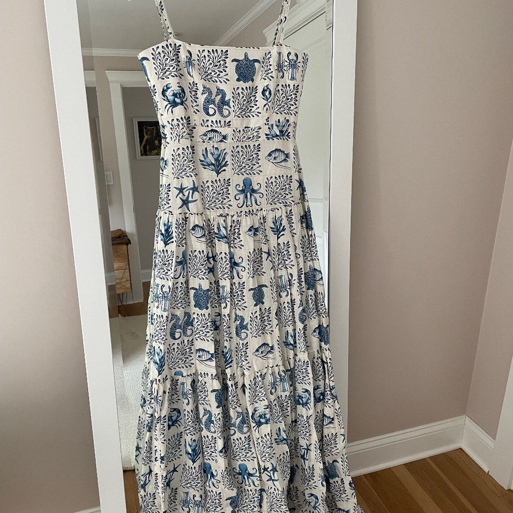 Agua by Agua Bendita NWT Lima Linen Maxi Dress